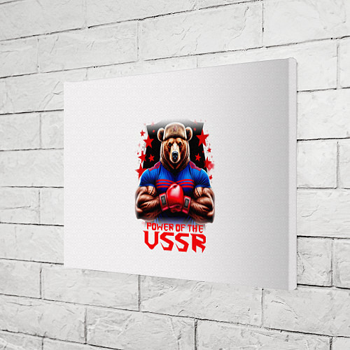 Картина прямоугольная USSR медведь / 3D-принт – фото 3
