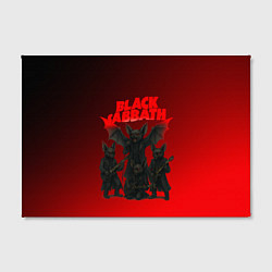 Холст прямоугольный Black Sabbath летучие мыши, цвет: 3D-принт — фото 2