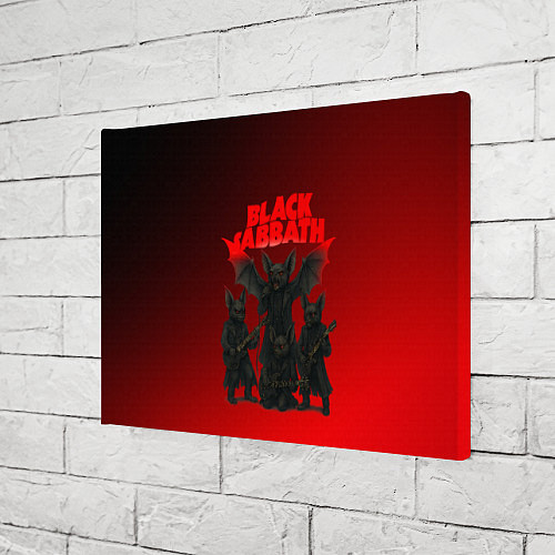 Картина прямоугольная Black Sabbath летучие мыши / 3D-принт – фото 3