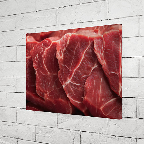 Картина прямоугольная Текстура мяса / 3D-принт – фото 3