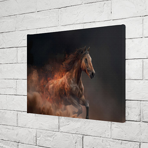 Картина прямоугольная Бегущая лошадь / 3D-принт – фото 3