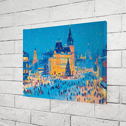 Картина прямоугольная Московские новогодние каникулы / 3D-принт – фото 3