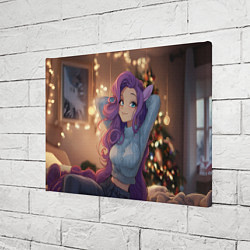 Холст прямоугольный Девушка в образе лошадки на новый год, цвет: 3D-принт — фото 2