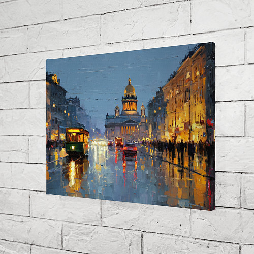 Картина прямоугольная Зимний Питер / 3D-принт – фото 3