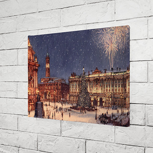 Картина прямоугольная Новогодняя елка Санкт-Петербурга / 3D-принт – фото 3