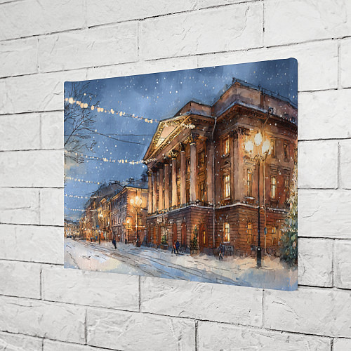Картина прямоугольная Новогодний Санкт-Петербург / 3D-принт – фото 3