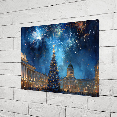 Картина прямоугольная Новый год Санкт-Петербург / 3D-принт – фото 3