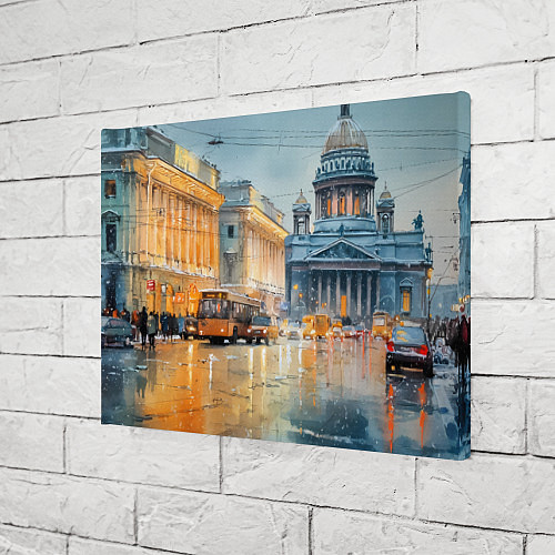 Картина прямоугольная Зимний Питер / 3D-принт – фото 3