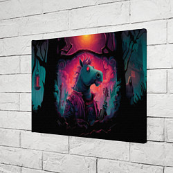 Холст прямоугольный Лошадь рок стиль, цвет: 3D-принт — фото 2
