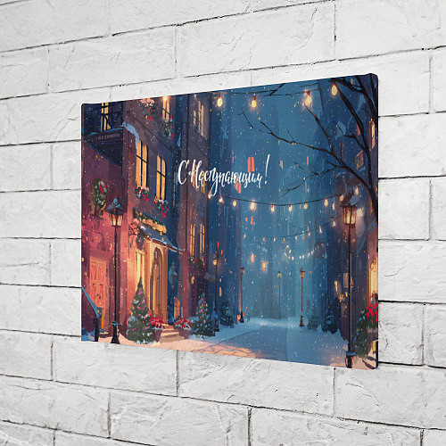 Картина прямоугольная С наступающим новым годом / 3D-принт – фото 3