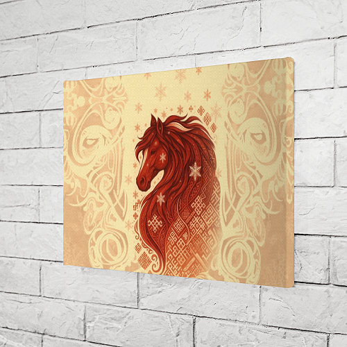 Картина прямоугольная Славянский конь / 3D-принт – фото 3