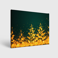 Картина прямоугольная Новогодние елочки из боке