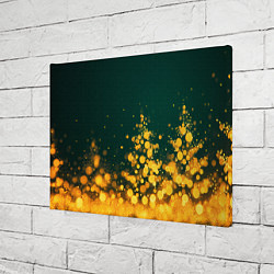 Холст прямоугольный Новогодние елочки из боке, цвет: 3D-принт — фото 2