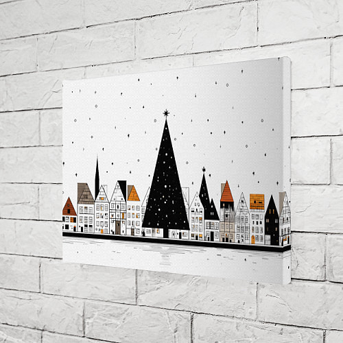 Картина прямоугольная Новый год - минимализм / 3D-принт – фото 3