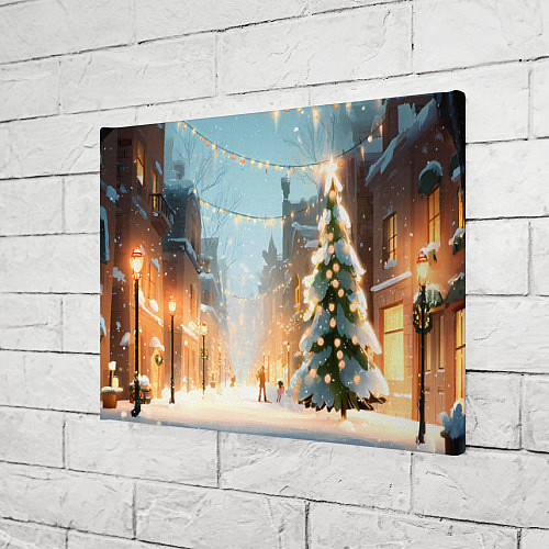 Картина прямоугольная Новогодняя елочка / 3D-принт – фото 3