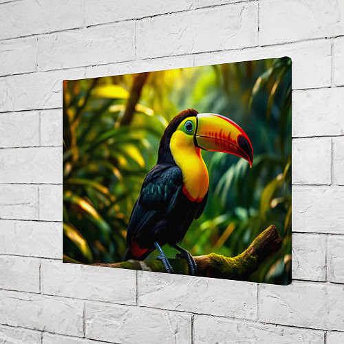 Картина прямоугольная Тукан на ветке / 3D-принт – фото 3