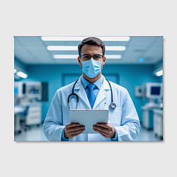 Холст прямоугольный Медицинский специалист, цвет: 3D-принт — фото 2