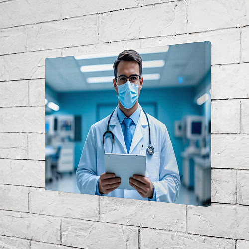 Картина прямоугольная Медицинский специалист / 3D-принт – фото 3