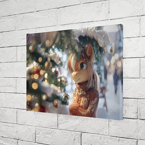 Картина прямоугольная Лошадка в свитере / 3D-принт – фото 3