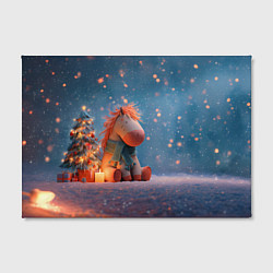 Холст прямоугольный Игрушечная лошадка 2026, цвет: 3D-принт — фото 2