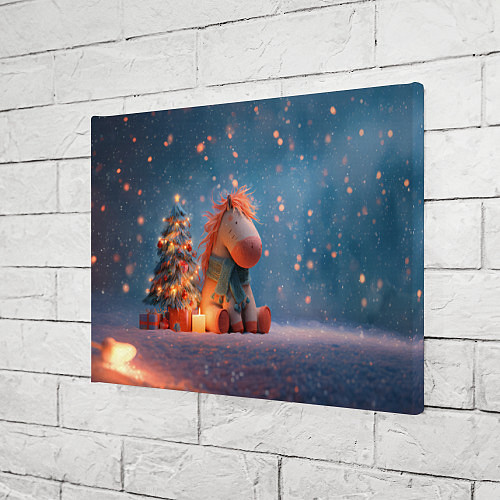 Картина прямоугольная Игрушечная лошадка 2026 / 3D-принт – фото 3