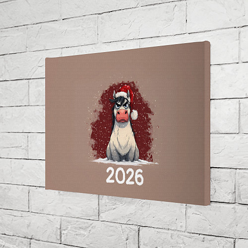 Картина прямоугольная Сердитая лошадка 2026 / 3D-принт – фото 3