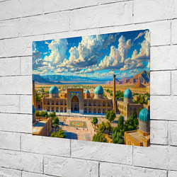 Холст прямоугольный Регистан: величие Самарканда, цвет: 3D-принт — фото 2