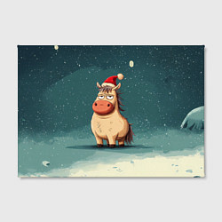 Холст прямоугольный Забавная мем - лошадка, цвет: 3D-принт — фото 2