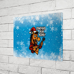 Холст прямоугольный Отмечаю как конь 2026, цвет: 3D-принт — фото 2