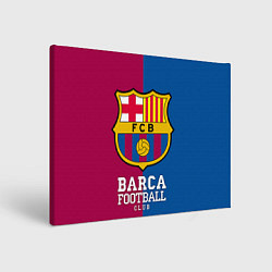 Холст прямоугольный Barca Football, цвет: 3D-принт