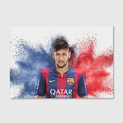 Холст прямоугольный Neymar FCB, цвет: 3D-принт — фото 2