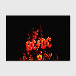 Холст прямоугольный AC/DC Flame, цвет: 3D-принт — фото 2