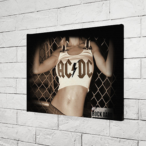 Картина прямоугольная AC/DC Girl / 3D-принт – фото 3