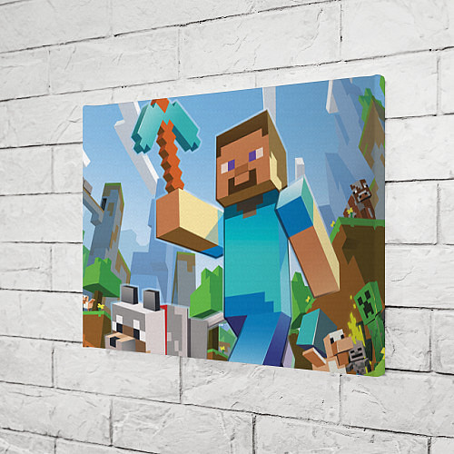Картина прямоугольная Minecraft World / 3D-принт – фото 3