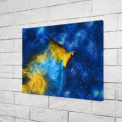 Холст прямоугольный Космический попугай, цвет: 3D-принт — фото 2