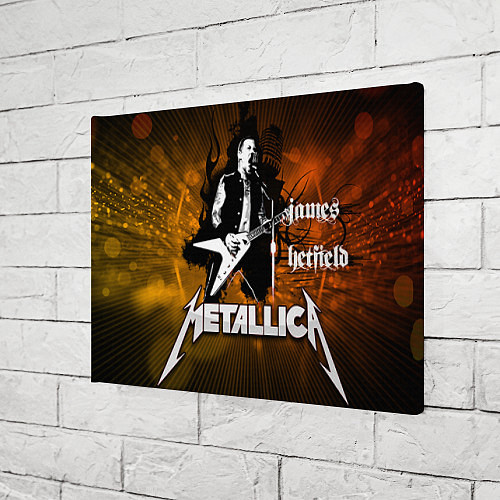 Картина прямоугольная Metallica: James Hetfield / 3D-принт – фото 3