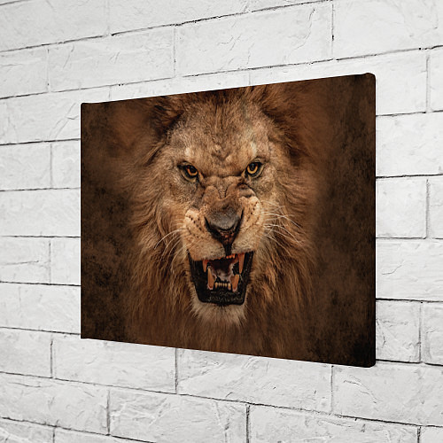 Картина прямоугольная Взгляд льва / 3D-принт – фото 3