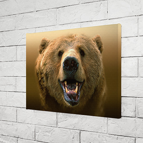 Картина прямоугольная Взгляд медведя / 3D-принт – фото 3
