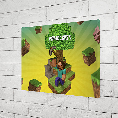Картина прямоугольная Minecraft Tree / 3D-принт – фото 3