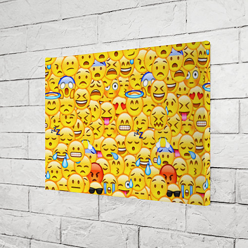 Картина прямоугольная Emoji / 3D-принт – фото 3