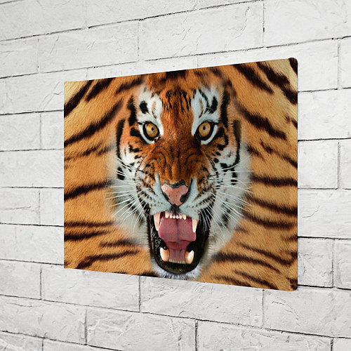 Картина прямоугольная Взгляд тигра / 3D-принт – фото 3