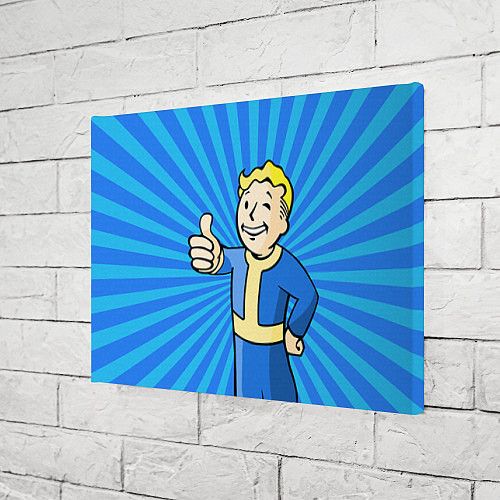 Картина прямоугольная Fallout Blue / 3D-принт – фото 3