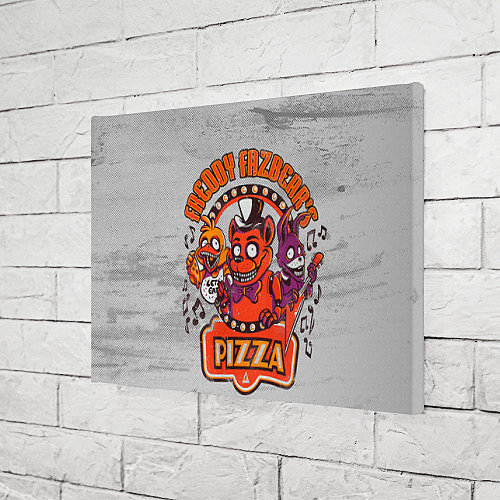 Картина прямоугольная Freddy Pizza / 3D-принт – фото 3