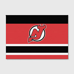 Холст прямоугольный New Jersey Devils, цвет: 3D-принт — фото 2