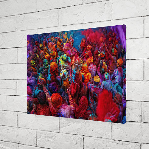 Картина прямоугольная Индуистский фестиваль красок Х / 3D-принт – фото 3
