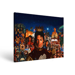 Холст прямоугольный Michael Jackson: Pop King, цвет: 3D-принт