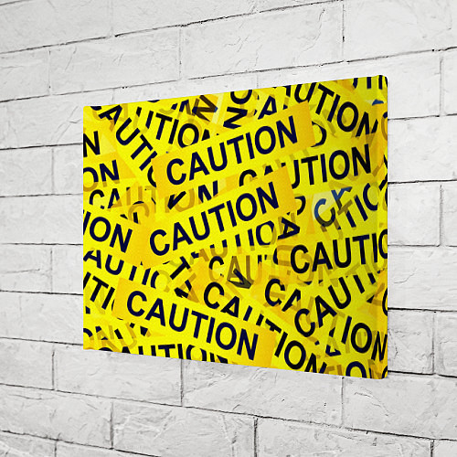 Картина прямоугольная Caution / 3D-принт – фото 3