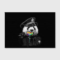 Холст прямоугольный Панда с карамелью, цвет: 3D-принт — фото 2