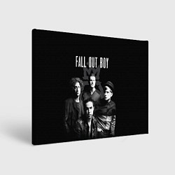 Холст прямоугольный Fall out boy band, цвет: 3D-принт
