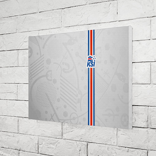 Картина прямоугольная Сборная Исландии по футболу / 3D-принт – фото 3